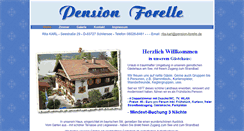 Desktop Screenshot of pension-forelle.de