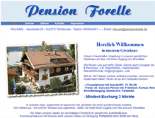 Tablet Screenshot of pension-forelle.de